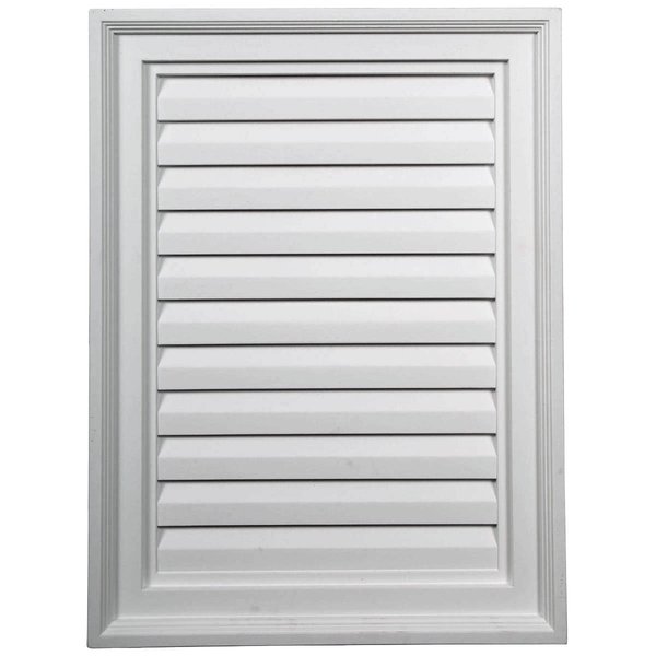 Ekena Millwork Vertical Gable Vent Louver, Non-Functional, 18"W x 24"H x 1 1/4"P GVVE18X24D